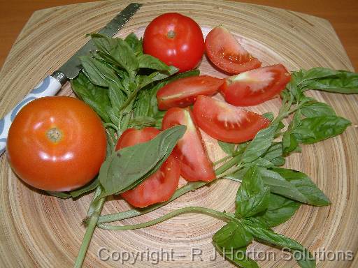 Tomatoes and Basil 